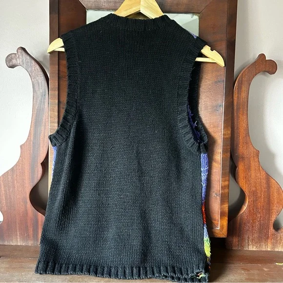 VNT 90s Tiara International Halloween Themed Sweater Vest: Size Petite Medium - Picture 5 of 7